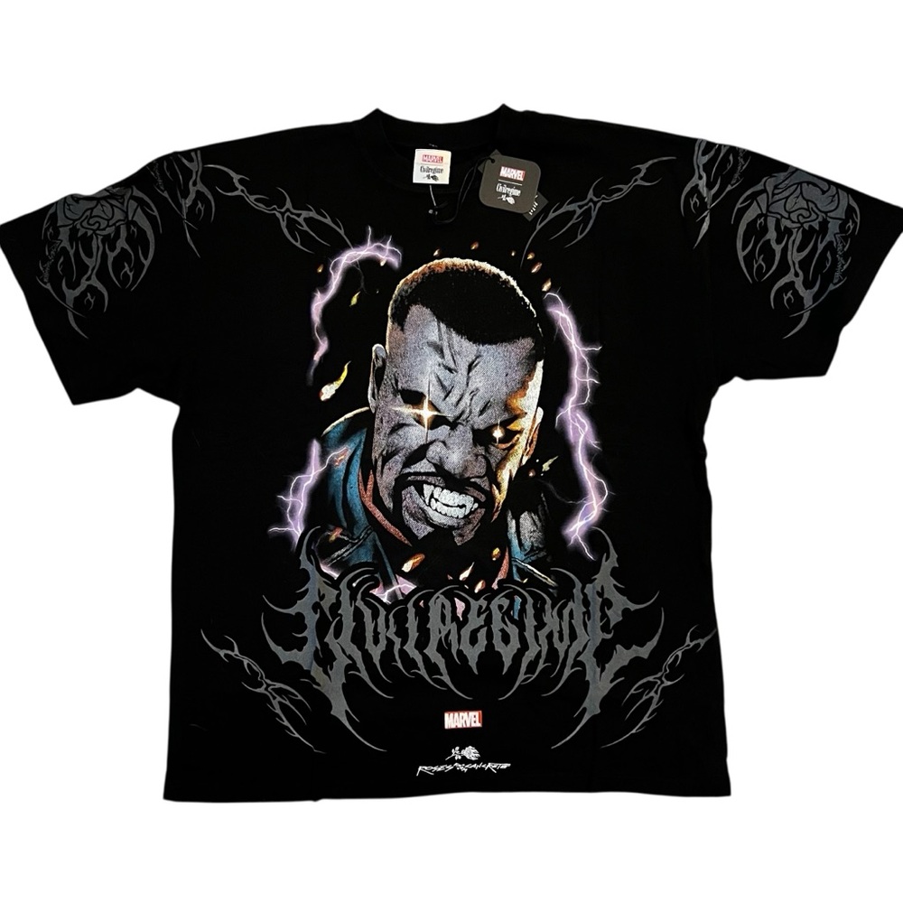 Civil Regime x Marvel Blade Vintage Wash American Classic Oversized Graphic Tee